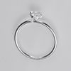 Arranview Jewellery Nose ring with crystal solitaire in stering silver