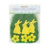 Lizzy Easter Bonnet Embellishments | Easter Bonnet Craft Activities Felt Bunny Flowers Grass Decorations (Blue)
