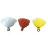 Anglers Accessories Poly Vee Rubber O-Ring Yarn Strike Indicators 3 Pack (White)