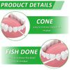 JiaUfmi 1100Pcs Dental Picks Plastic Toothpick Oral Hygiene 2 Way Interdental Brush Stick