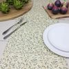 Willow Bough Linen Cream & Green Floral Table Runner