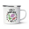 Crazy Dinosaur Boy Stars Enamel Mug Cup