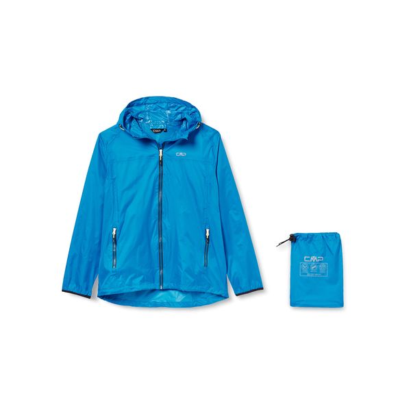 CMP - Herren-Regenjacke aus Ripstop-Polyester, Cyano, S
