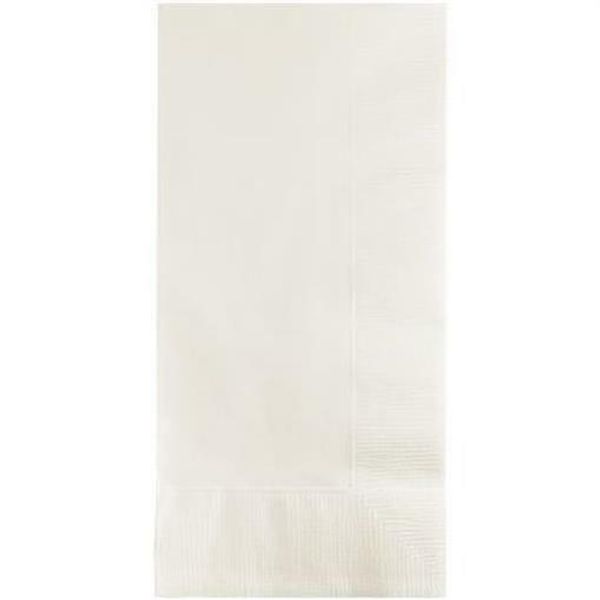 White Dinner Paper Napkins 50 Per Pack Tableware Supplies Party Decorations