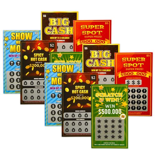 STOYKİS 10 Fake Lottery Tickets and Scratch Off Cards That Look - Winning $500K - $200K - $100K Lottery Ticket - Hilarious and Shocking Pranks -Prank Gag Fake Lottery Tickets Big Time Money