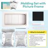 La Premura Baby Keepsake Hand Casting Kit with Shadow Box Frame - Plaster Han...