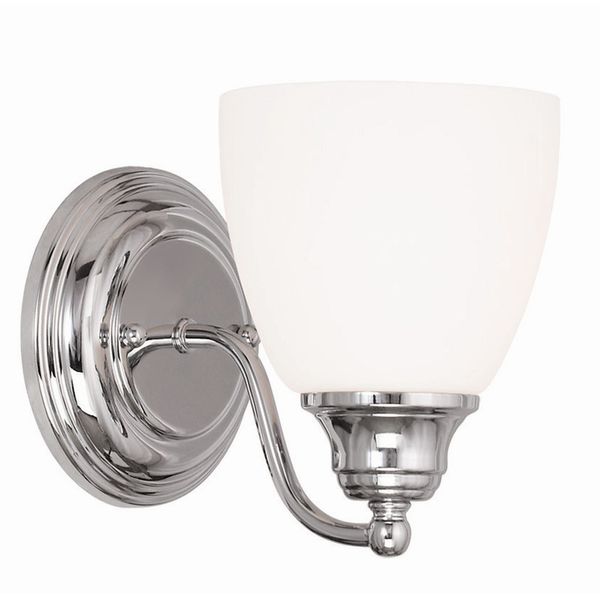 Livex Lighting 13671-05 Somerville 1 Light Wall Sconce, Chrome