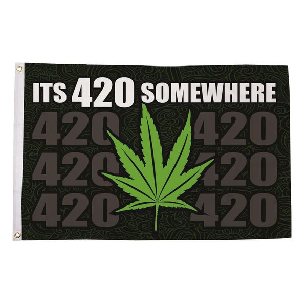 Flagtex It's 420 Somewhere Flag