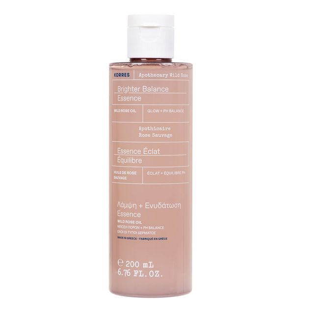 KORRES APOTHECARY WILD ROSE Ausgleichende Essenz für strahlende Haut & einen glatten Teint, dermatologisch getestet, vegan, 200 ml