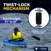Telescopic Canoe Paddle w/ Bilge Pump Function, Telescoping from 51" to 66"