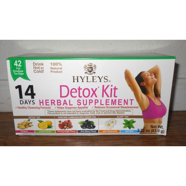 Hyley's 34 Pack Herbal Detox Supplement Kit (Open Box)