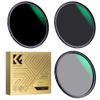 K&F Concept 62mm CPL Filter + ND8 Filter + ND64 Filter 3 Piece Set 18 Layer Coating Ultra Thin Optical Glass