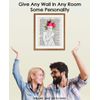 Lady with Flower Head Line Figure Abstract Wall Art: Minimalist, Aesthetic & Boho Wall Art for Home, Office, Bedroom & Living Room Decor - Unframed Posters 8x10"