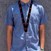 Lanyard Star Black Red