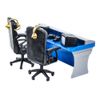 Ultimate Blue & Gray Commentator Table Playset for Wrestling Action Figures