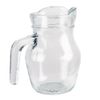 Clayre & Eef Decorative Carafe 500 ml Transparent Glass Water Jug