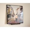 Wall Mounted Now Playing Vinyl Record Storage Display Stand (Walnut Veneer)