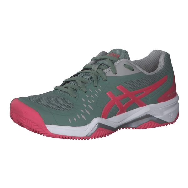 Asics Damen Gel-Challenger 12 Clay Tennis Shoe, Slate Grey/Pink Cameo, 44.5 EU