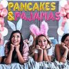 LaVenty Pancakes & Pajamas Decoration Pancakes & Pajamas Balloons Pajamas Party Decoration Slumber Party Decoration Girls Night Decoration (pink gold 1)