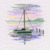 Bothy Threads Cross Stitch Kit - Minuets - Sailing Boat