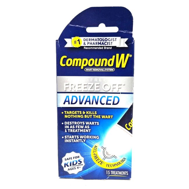 Compound W Wart Removal System Accu-Freeze Advanced 15 Treatments 03/2025^ NEW