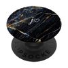 White Initial Letter J Heart Minimalist Black PopSockets Standard PopGrip