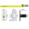 HANDLEZONE® 10 Pack Adjustable Roller Catch, Spring Loaded Ball Latch, for Internal Doors - Nickel Plated