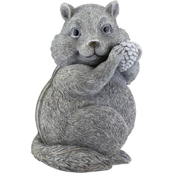 Roman Garden - Chipmunk Statue, 8.75" H, Pudgy Pals Collection, Resin and...