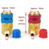 2X A/C Automotive Air Condition Gas Quick Couplers Low High Fitting Side Adapter