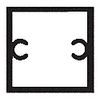 CRL D990A12CR Satin Anodized 12" Corner Design Series Partition Post