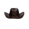 Struts Adult Size Black Snake Print Cowboy Hat
