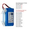 Anztek Replacement Shark Ion RVbat700 Battery for RV700,RV720,RV725,RV750 Model 14.8V 2600mAh Rechargeable Battery (3 Prong Plug)