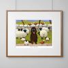 'Ewe're A Big Softee' Mounted Print by Thomas Joseph - Sheep Art