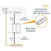 POWERTEC 71672 Safety Paddle Switch - Dual Voltage 125/ 250v Smart Switch for