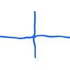 Kwik Goal Project Strikeforce Soccer Goal Replacement Net, Blue, 4'x6'x0'x3