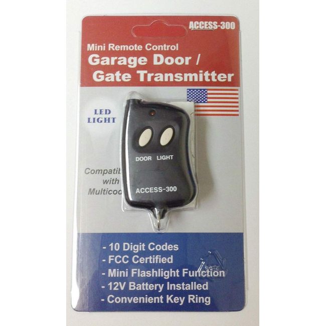 Access Mini 10 Digit Codes Dip Switch Remote Garage Gate Opener Transmitter 300 Frequency