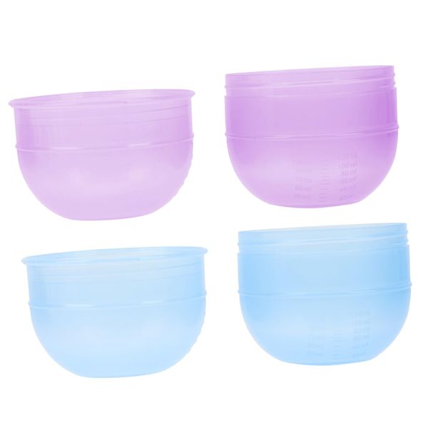 Beatifufu 2pcs Hairdressing Shaker Measuring Cups Salon Tint Masks Hair Coloring Mix Cup Hair Dye Shaker Bowl Color Bowl Hair Dye Mixing Bowl Tool Hairdressing Set Pp With Scale