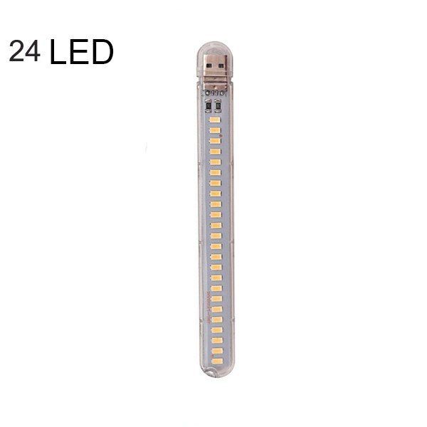 Portable Mini USB LED Lamp Night Light Table Desk Flashlight Power Bank Laptop Reading, 12 LEDs with touch, Warm light, 02 Warm light