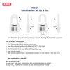 ABUS 160/50 B 160 All Weather Chrome 4 Dial Combination Padlock, Black/Silver