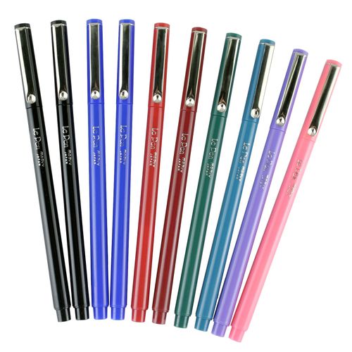 Uchida 430010A , Le Pen, 0.3 Millimeter point, Pen Set, 10 Pack, Multicolor