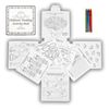 x5 - Wedding Table Favours Gift - Colouring Fun Activity Pack/Game Puzzle Book