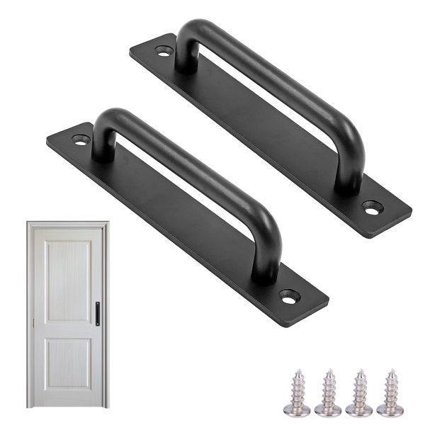 ZHEJIA Door Handles, Door Handles, Barn Door Handles, Pull Handles, Mi Alloy Handles, Cupboards, Drawers, Kitchen Doors, Cupboards, Cabinets, Knobs, Hole Distance 5.0 inches (128 mm), Total Length: