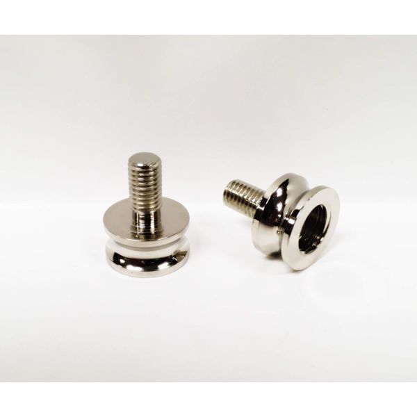 Lamp Finial Adapter-Solid Brass, Polished Chrome Finish (1 pc.)