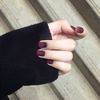 mallnoo 24 pieces style nail tips polish sand black and red gradient handmade nails