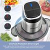 Versatile 8-Cup Stainless Steel Food Processor with Smart Overheat Protection