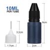Vicloon Roller Stamp Ink, 5pc Refills for Security Stamp, 10ml Ink, Wide Rolling Needle Tips
