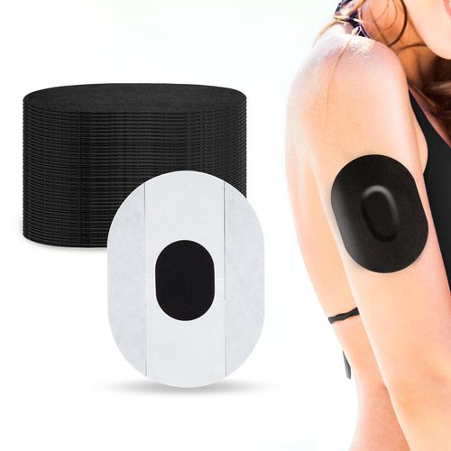 40 Packs Dexcom G6 Overpatch - Dexcom G6 Adhesive Patches Waterproof Breathable Sensor Tape for Dexcom One Patches, Dexcom G6 Sensor by YOUSHARES (Black)