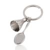 Ebest-Zinc Alloy Badminton & Racket Keychain,