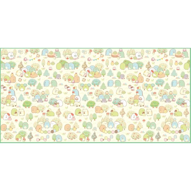 Asahikoyo Sumikko Gurashi Picnic Seat Mat, For 2 to 3 People, Length 35.4 x Width 70.9 inches (90 x 180 cm), Can sit comfortably