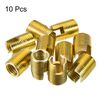 sourcing map Self Tapping Threaded Inserts M12 M16x22mm 45# Carbon Steel Repairing Nuts 10pcs